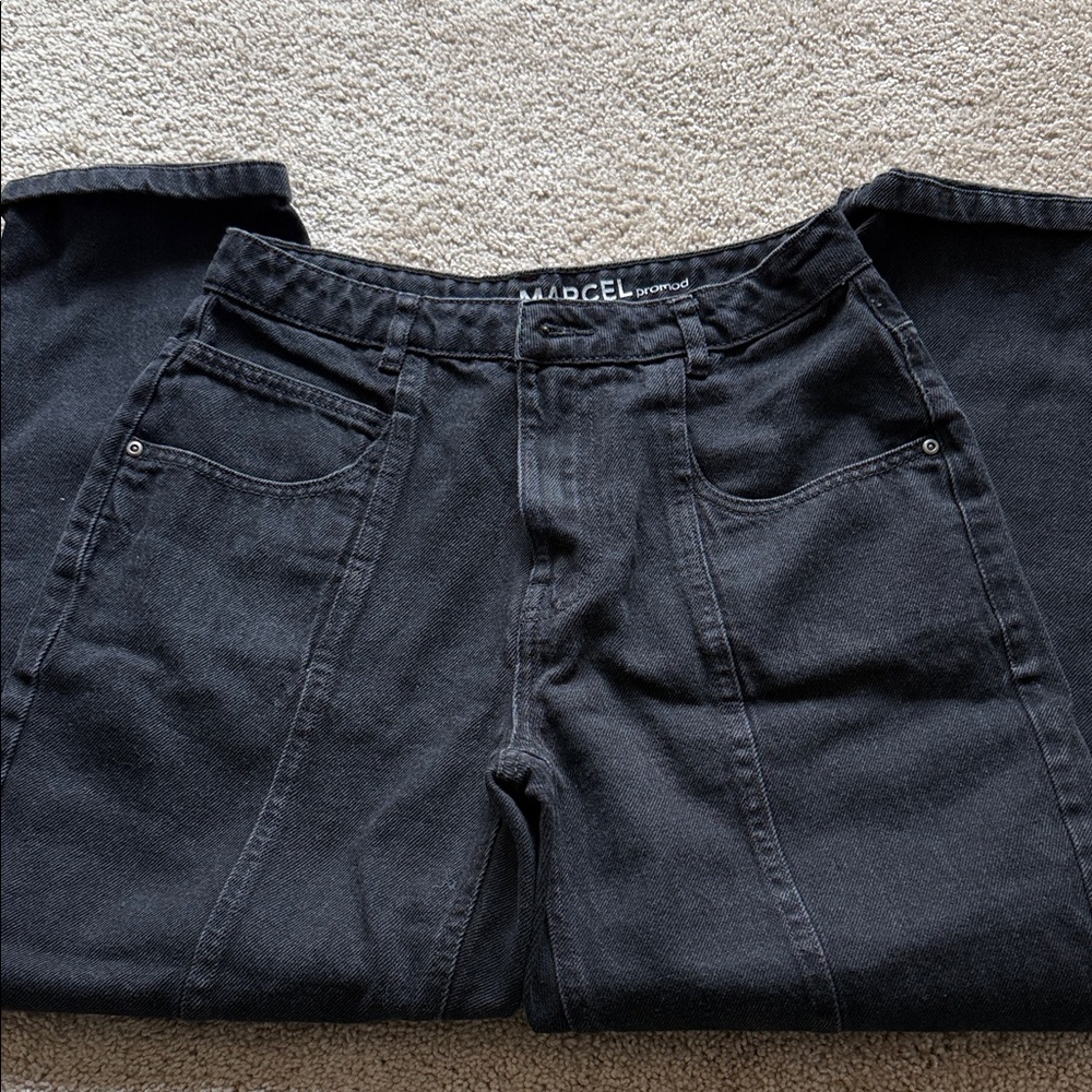Black womens French Promod Jeans
